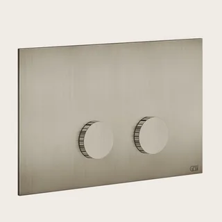Клавиша смыва, Gessi, Ingranaggio, Rigato, для унитаза, шгв 213*17*145, цвет-Finox Brushed Nickel