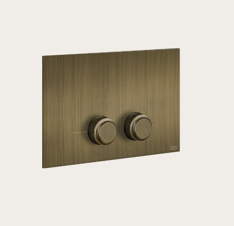Клавиша смыва, Gessi, VENTI20, для унитаза, шгв 245*17*155, цвет-Antique Brass