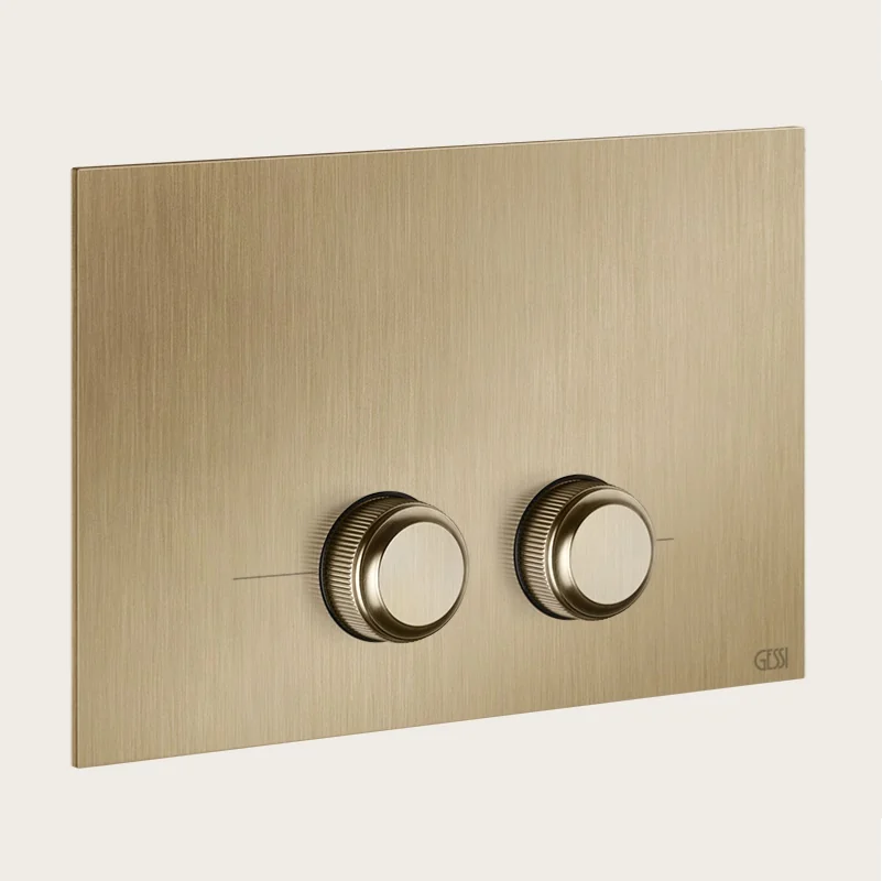 Клавиша смыва, Gessi, VENTI20, для унитаза, шгв 245*17*155, цвет-Warm Bronze Brushed PVD