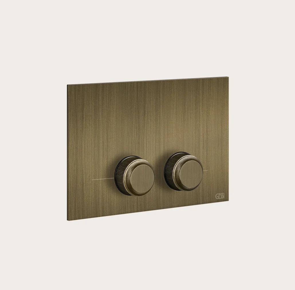 Клавиша смыва, Gessi, шгв 215*5*145, цвет-Antique Brass