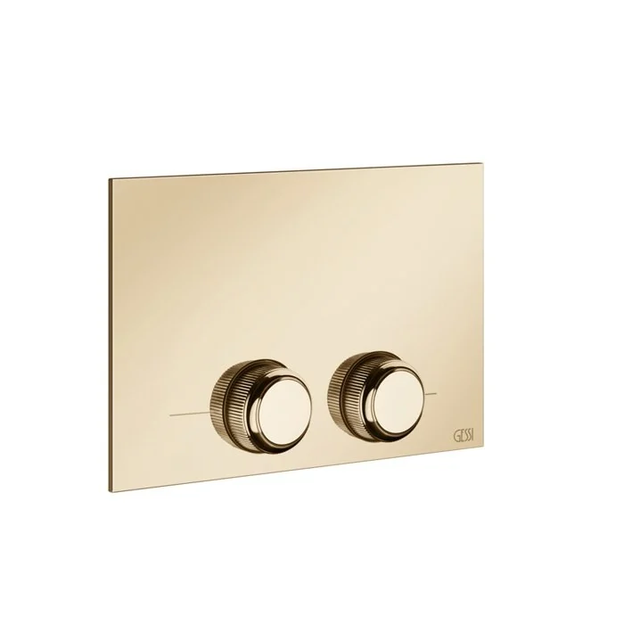 Клавиша смыва, Gessi, VENTI20, для унитаза, шгв 215*12*145, цвет-Warm Bronze PVD