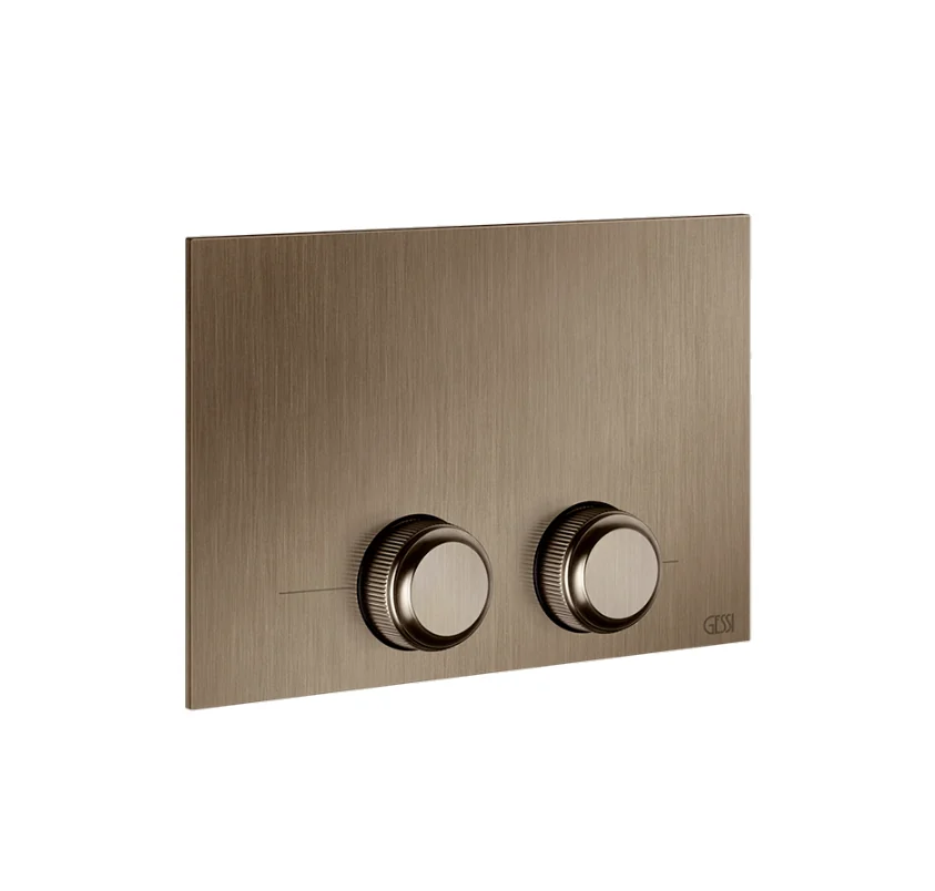Клавиша смыва, Gessi, VENTI20, для унитаза, шгв 215*12*145, цвет-Coffee Bronze Brushed PVD