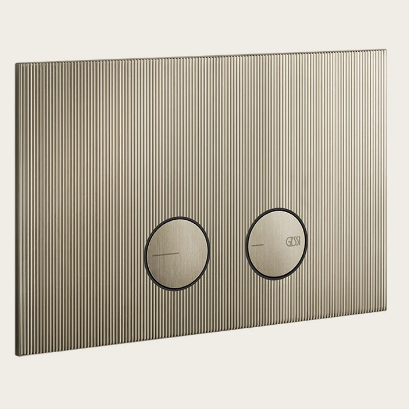 Клавиша смыва, Gessi, Rigato, для унитаза, шгв 245*5*155, цвет-Finox Brushed Nickel