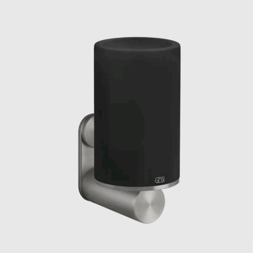 Стакан, Gessi, 316, шгв 75*107.5*154, цвет-чёрный/Steel Brushed