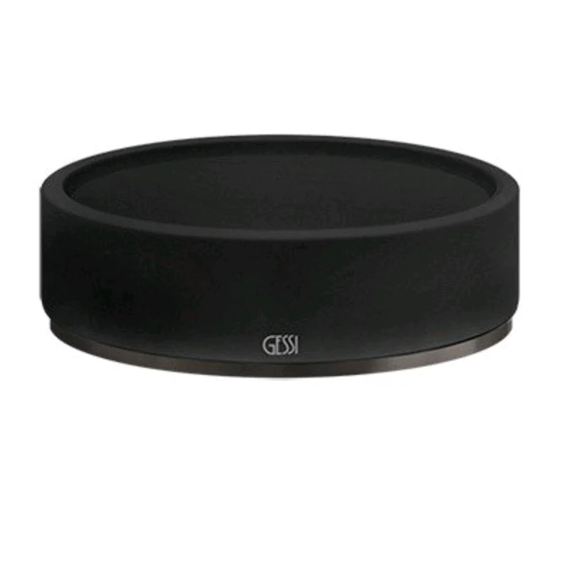 Мыльница, Gessi, 316, шгв 115*115*34, цвет-чёрный/Black Metal Brushed PVD