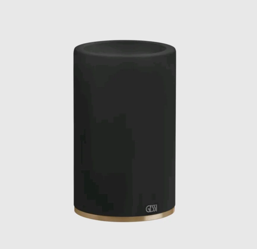 Стакан, Gessi, 316, шгв 75*75*126, цвет-чёрный/Warm Bronze Brushed PVD