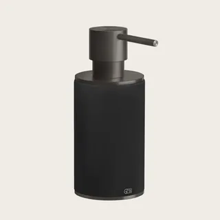 Дозатор для жидкого мыла, Gessi, 316, шгв 75*117*191, цвет дозатора-Black Metal Brushed PVD/чёрный
