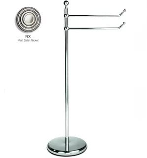 Полотенцедержатель, 3SC, Pastelli, стойка, двойной, шгв 470*250*850, цвет-Matt Satin Nickel