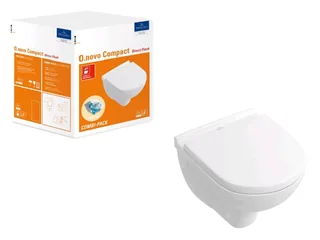 Унитаз, Villeroy&Boch, O'Novo, подвесной, шгв 360*490*350, CeramicPlus, цвет-альпийский белый