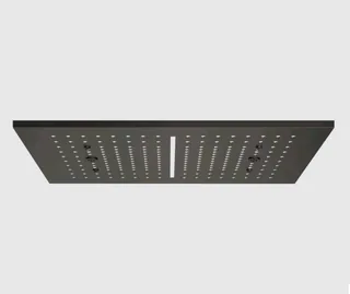 Накладная панель, Gessi, Afilo, 300*500, для многофункциональной душевой системы, цвет-Black Metal Brushed PVD