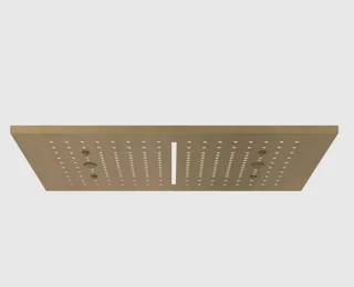 Накладная панель, Gessi, Afilo, 300*500, для многофункциональной душевой системы, цвет-Antique Brass