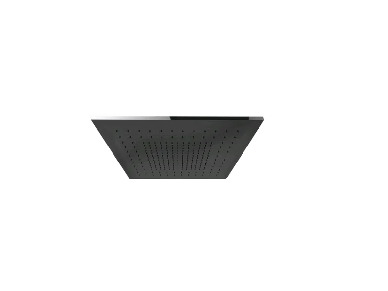 Накладная панель, Gessi, Minimali, для душевой системы, шгв 500*500*12, цвет-Black Metal Brushed PVD