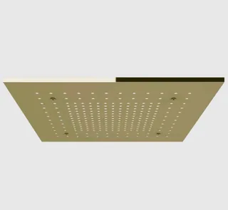 Накладная панель, Gessi, Afilo, 500*500, для душевой системы, цвет-Brass PVD