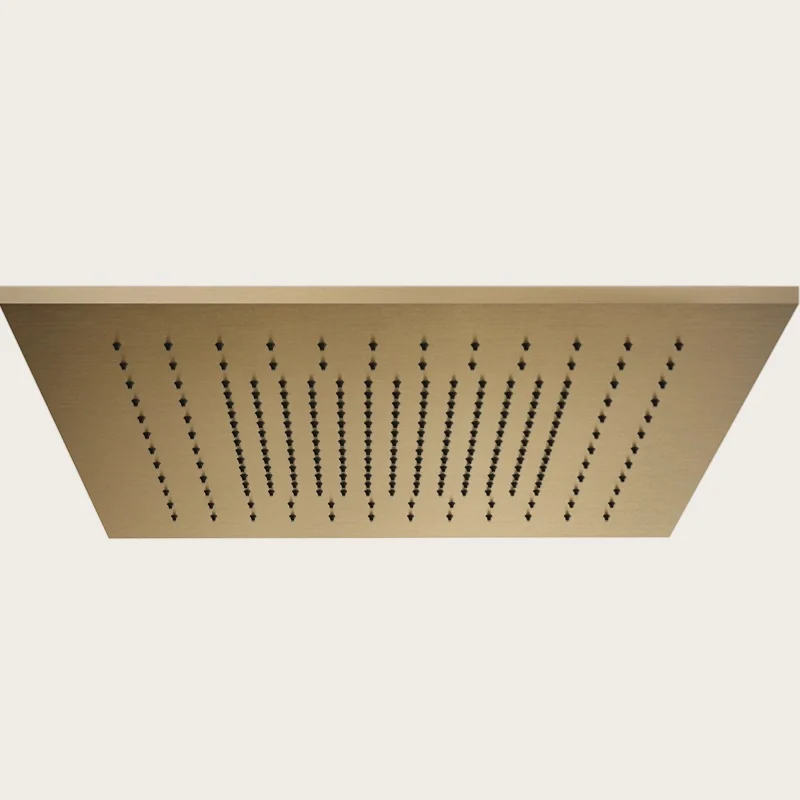 Накладная панель, Gessi, Minimali, для душевой системы, 505*505, цвет-Warm Bronze Brushed PVD