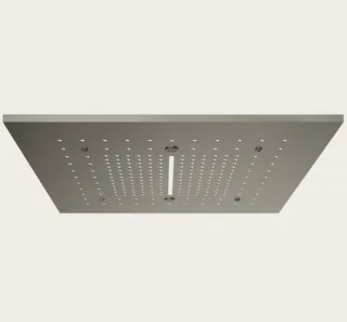 Накладная панель, Gessi, Afilo, для многофункциональной душевой системы. шг 500*500, цвет-Steel Brushed