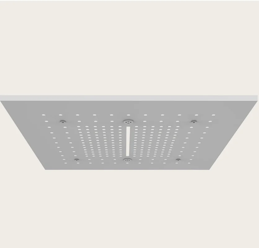 Накладная панель, Gessi, Afilo, для многофункциональной душевой системы, шг 500*500, цвет-белый матовый
