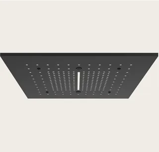 Накладная панель, Gessi, Afilo, для многофункциональной душевой системы, шг 500*500, цвет-черный матовый