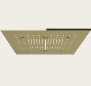Накладная панель, Gessi, Afilo, для многофункциональной душевой системы, шг 500*500, цвет-Brass PVD