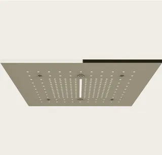 Накладная панель, Gessi, Afilo, для многофункциональной душевой системы, шг 500*500, цвет-Nickel PVD