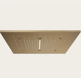 Накладная панель, Gessi, Afilo, для многофункциональной душевой системы, шг 500*500, цвет-Warm Bronze Brushed PVD
