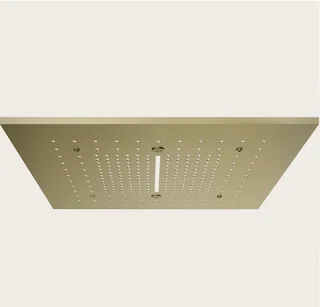 Накладная панель, Gessi, Afilo, для многофункциональной душевой системы, шг 500*500, цвет-Brushed Brass PVD