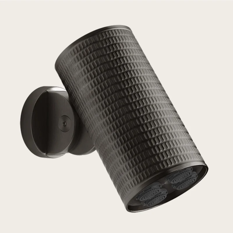 Верхний душ, Gessi, Spotwater Meccanica, 79*79, цвет-Black Metal Brushed PVD