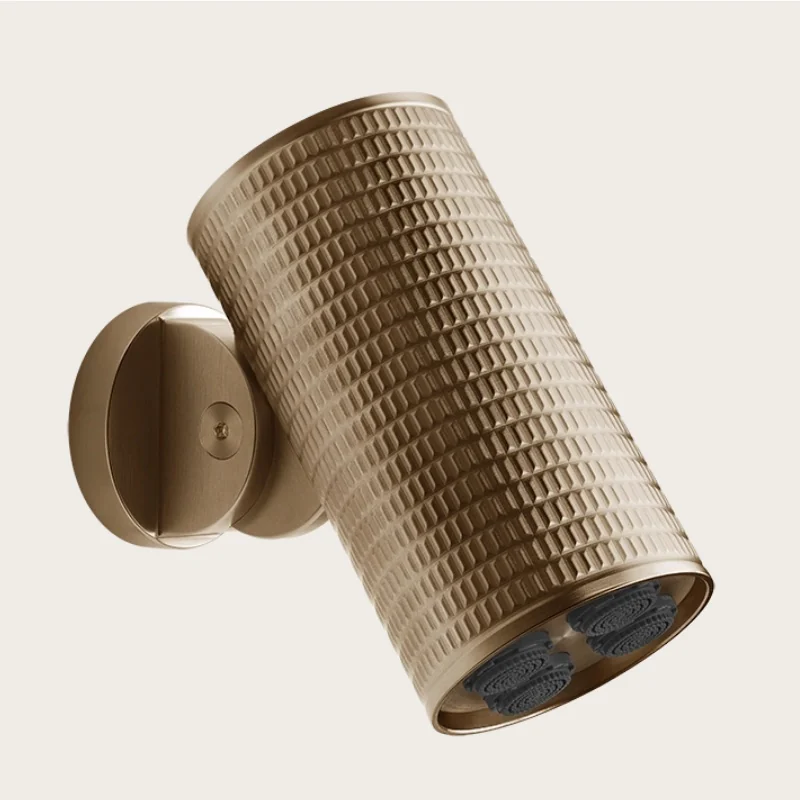Верхний душ, Gessi, Spotwater Meccanica, 79*79, цвет-Warm Bronze Brushed PVD