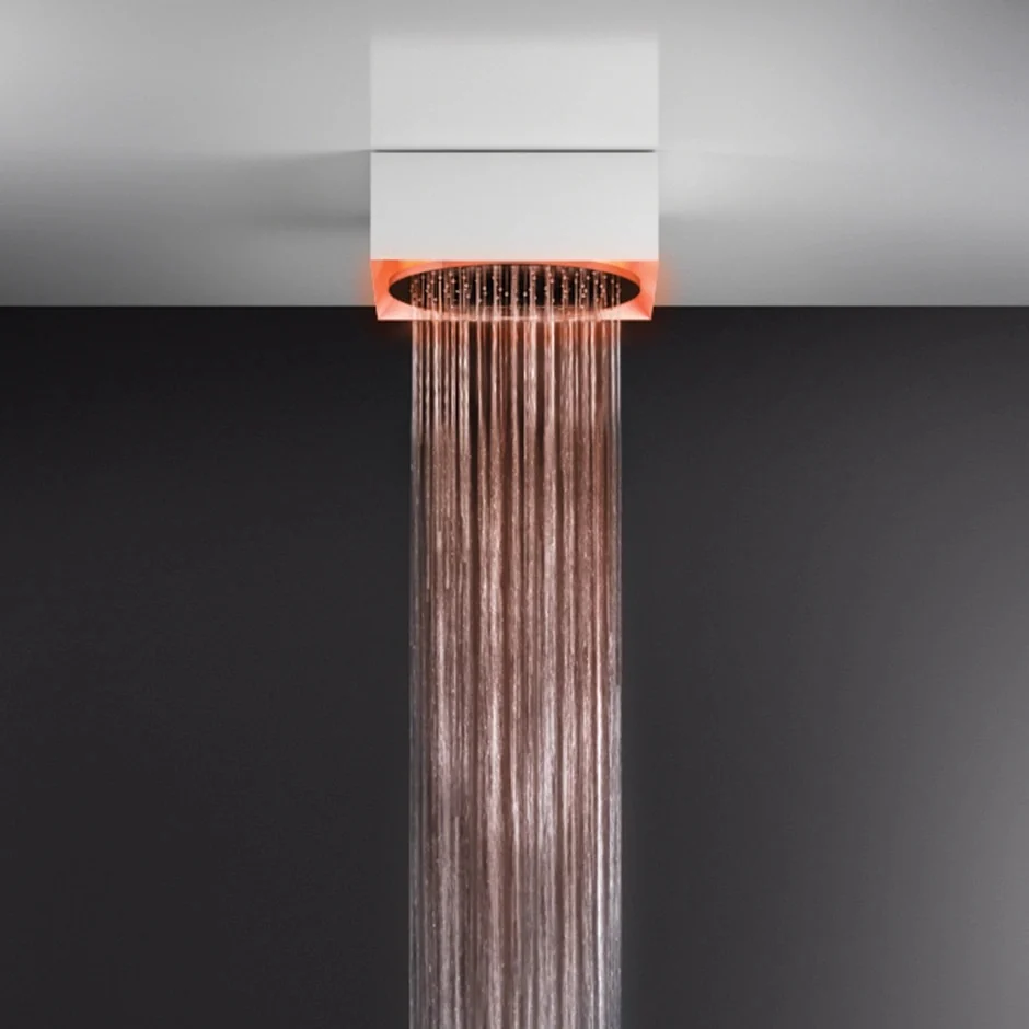 Душевая система, Gessi, Afilo, шг 350*350, цвет-белый матовый