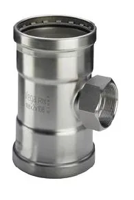 Тройник Sanpress Inox XL, нержав.сталь, 64 х 2 х 64 мм — иконка