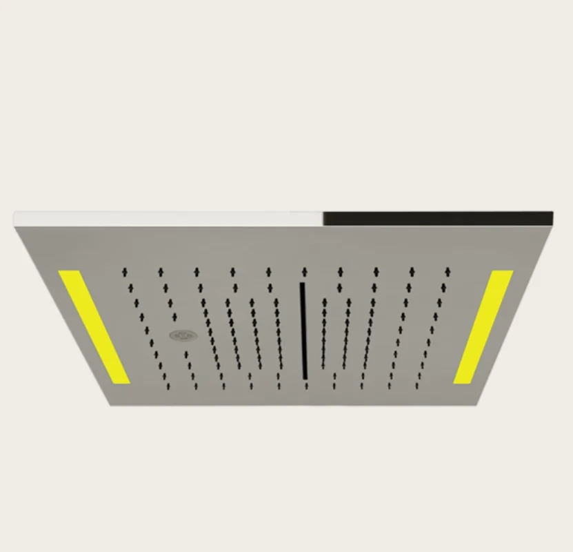 Душевая система, Gessi, Colour, 350*350, цвет-Mirror Steel