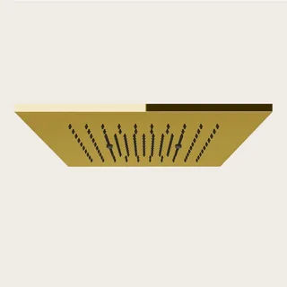 Накладная панель, Gessi, Minimali, для душевой системы, 350*350, цвет-Gold PVD