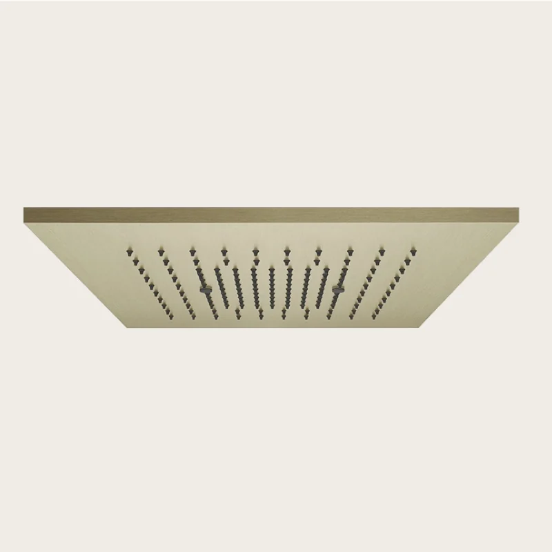 Накладная панель, Gessi, Minimali, для душевой системы, 350*350, цвет-Brushed Brass PVD