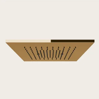 Накладная панель, Gessi, Minimali, для душевой системы, 350*350, цвет-Warm Bronze PVD