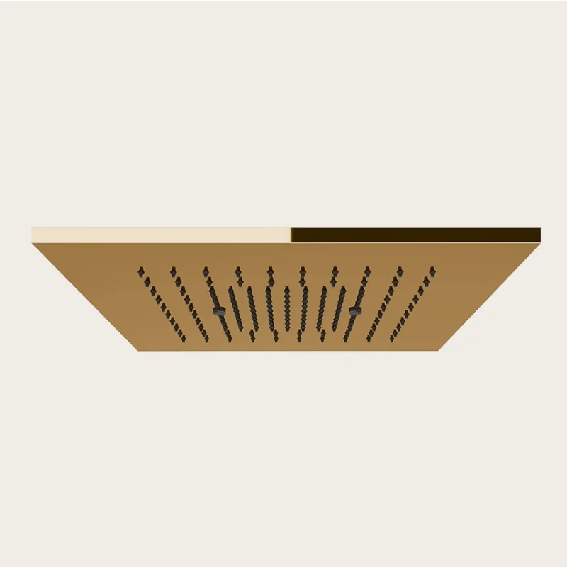 Накладная панель, Gessi, Minimali, для душевой системы, 350*350, цвет-Warm Bronze PVD