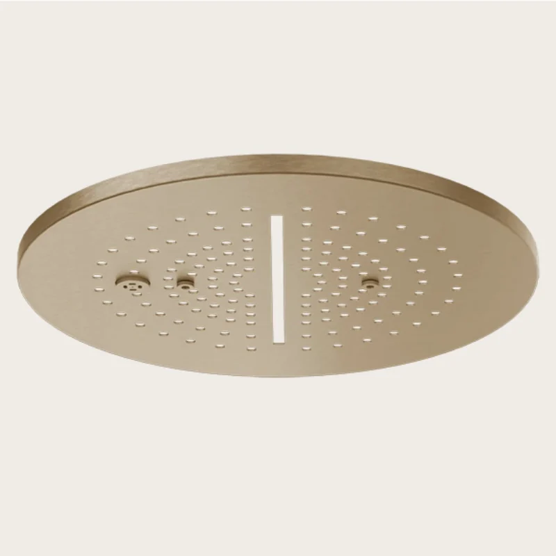 Накладная панель, Gessi, Minimali, для многофункциональной душевой системы, 355*355, цвет-Warm Bronze Brushed PVD
