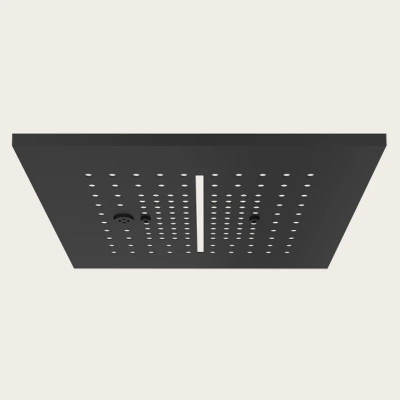 Накладная панель Gessi, Minimali, для многофункциональной душевой системы, 350*350, цвет-черный матовый