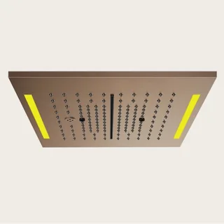 Накладная панель, Gessi, Colour, 350*350, для многофункциональной душевой системы, цвет-Copper Brushed PVD