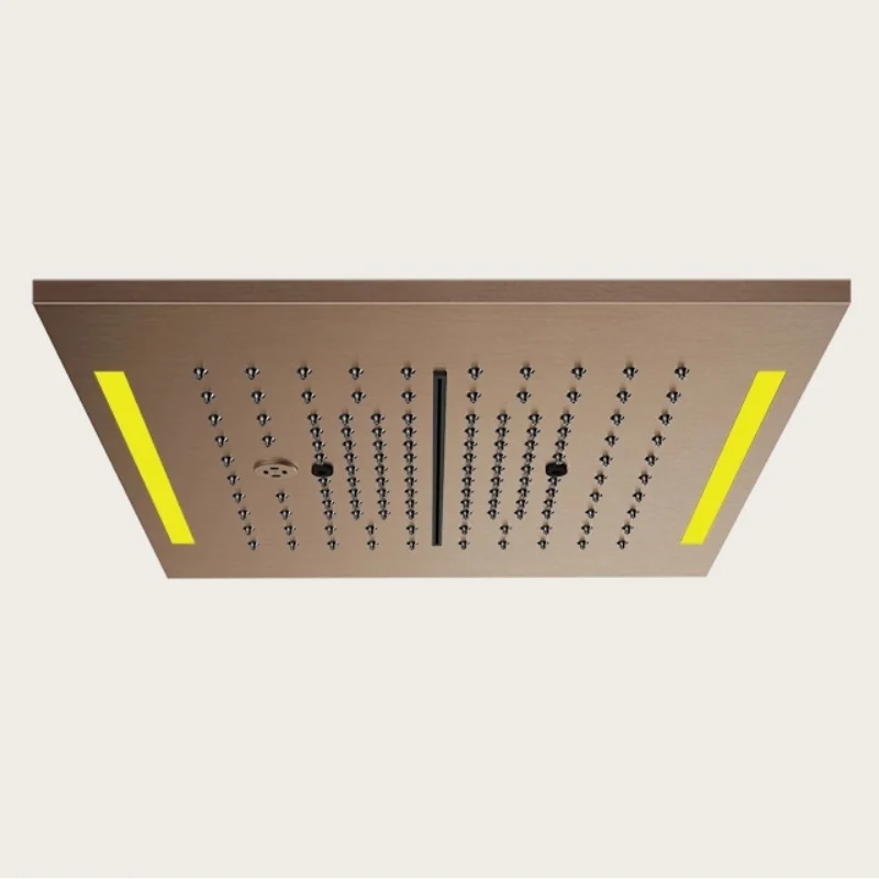 Накладная панель, Gessi, Colour, 350*350, для многофункциональной душевой системы, цвет-Copper Brushed PVD