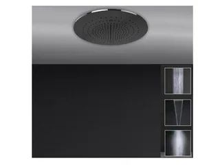 Накладная панель, Gessi, Minimali, для многофункциональной душевой системы, шгв 500*500*12, цвет-Warm Bronze BrushedPVD