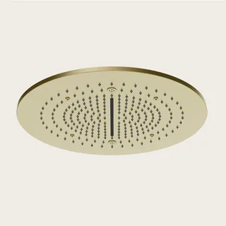 Накладная панель, Gessi, Minimali, шгв 500*500, для многофункциональной душевой системы, цвет-Brushed Brass PVD