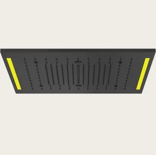 Накладная панель, Gessi, Colour, для многофункциональной душевой системы, 500*500, цвет-черный матовый