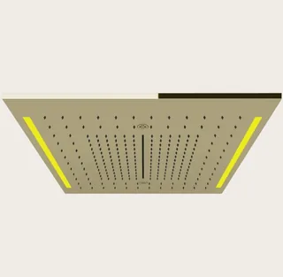 Накладная панель, Gessi, Colour, для многофункциональной душевой системы, 500*500, цвет-Brass PVD