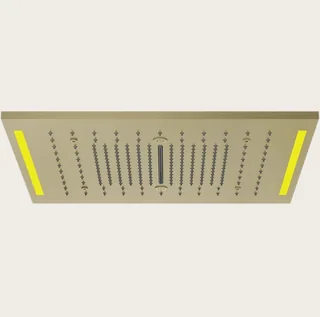 Накладная панель, Gessi, Colour, для многофункциональной душевой системы, 500*500, цвет-Brushed Brass PVD