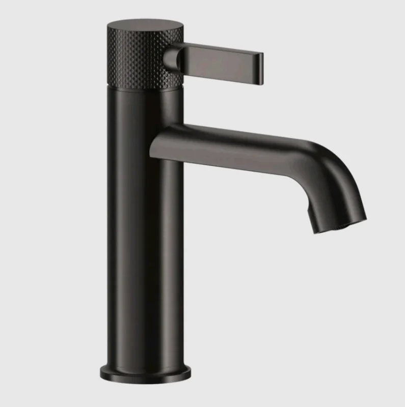 Смеситель для раковины, Gessi, Inciso, цвет-Black Metal Brushed PVD