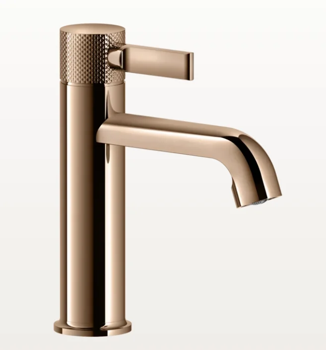 Смеситель для раковины, Gessi, Inciso, цвет-Copper PVD