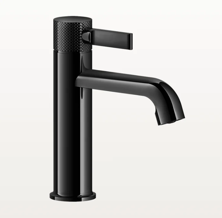 Смеситель для раковины, Gessi, Inciso, цвет-Black Metal PVD