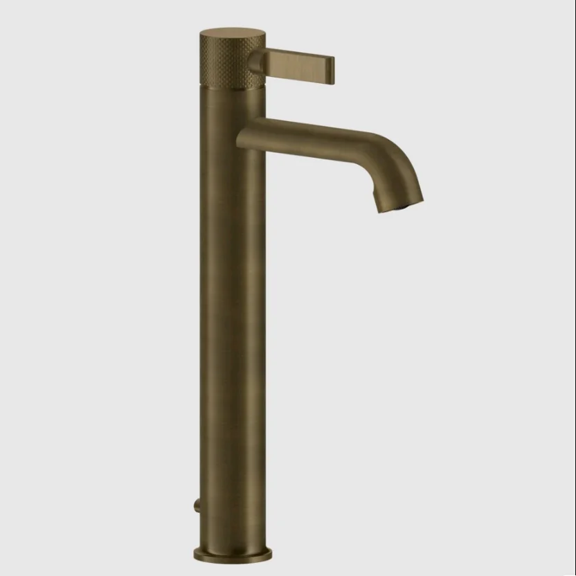 Смеситель для раковины, Gessi, Inciso, цвет-Antique Brass