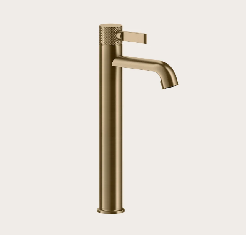 Смеситель для раковины, Gessi, Inciso, цвет-Brushed Brass PVD