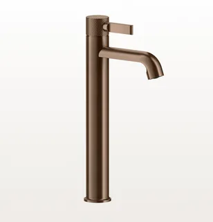 Смеситель для раковины, Gessi, Inciso, на раковину/столешницу, цвет-Copper Brushed PVD