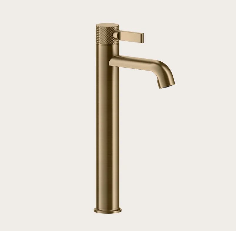 Смеситель для раковины, Gessi, Inciso, цвет-Warm Bronze Brushed PVD